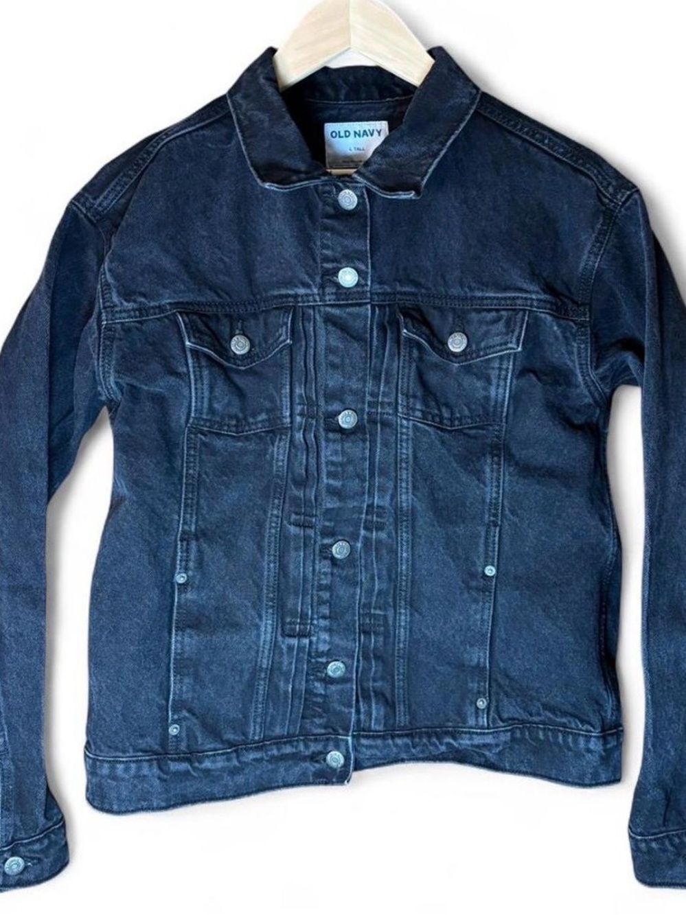 Old Navy TALL Black Denim Jacket